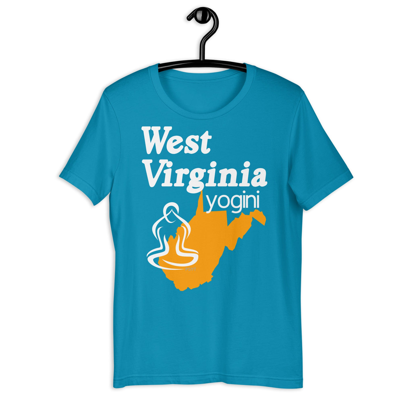 West Virginia Map Yogini Dark Shirt