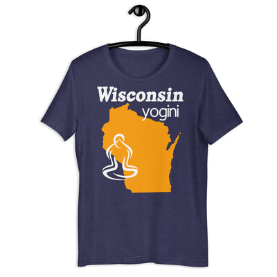 Wisconsin Map Yogini Dark Shirt