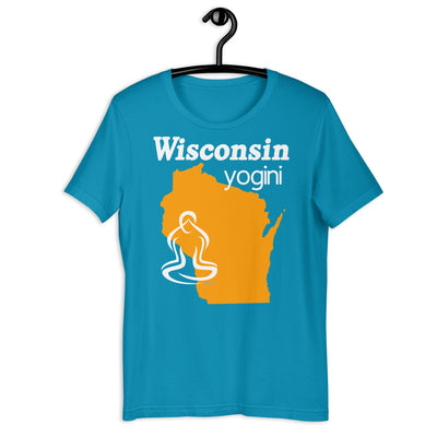 Wisconsin Map Yogini Dark Shirt