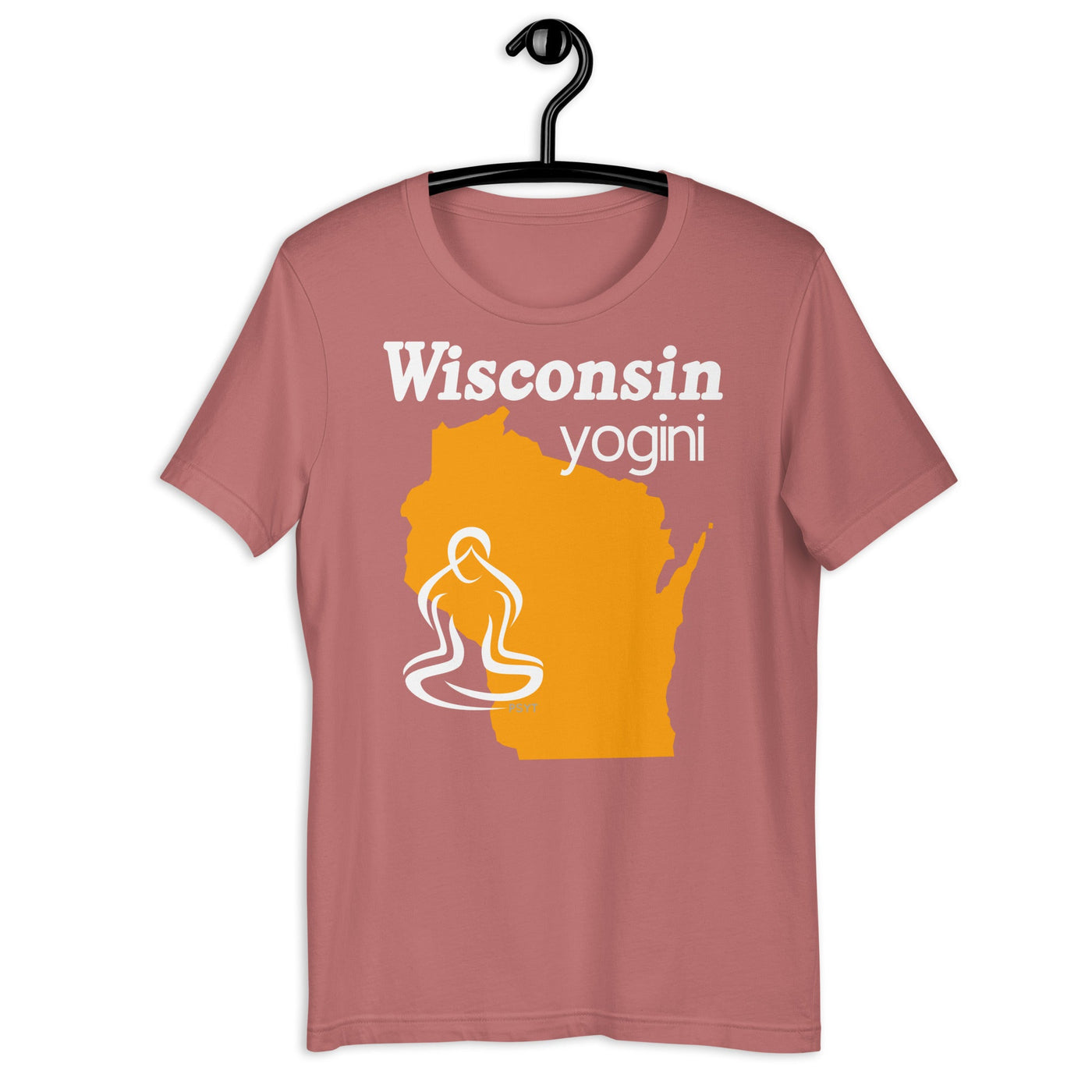 Wisconsin Map Yogini Dark Shirt