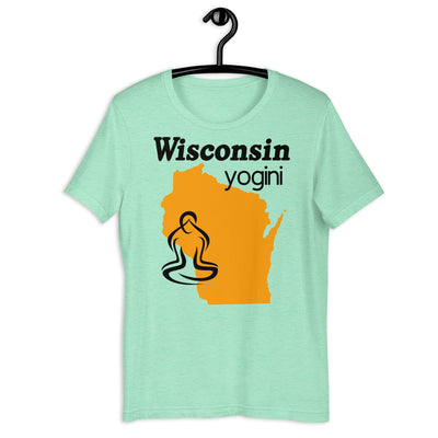 Wisconsin Map Yogini Light Shirt