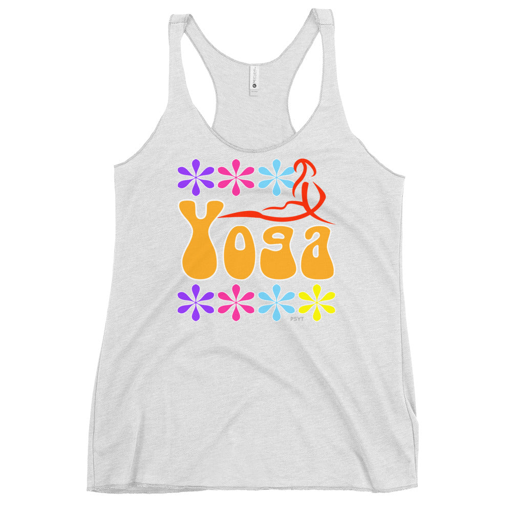 Yoga Retro Groovy Racerback Tank Top