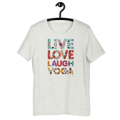 Live Love Laugh Yoga Mandala Word Shirt