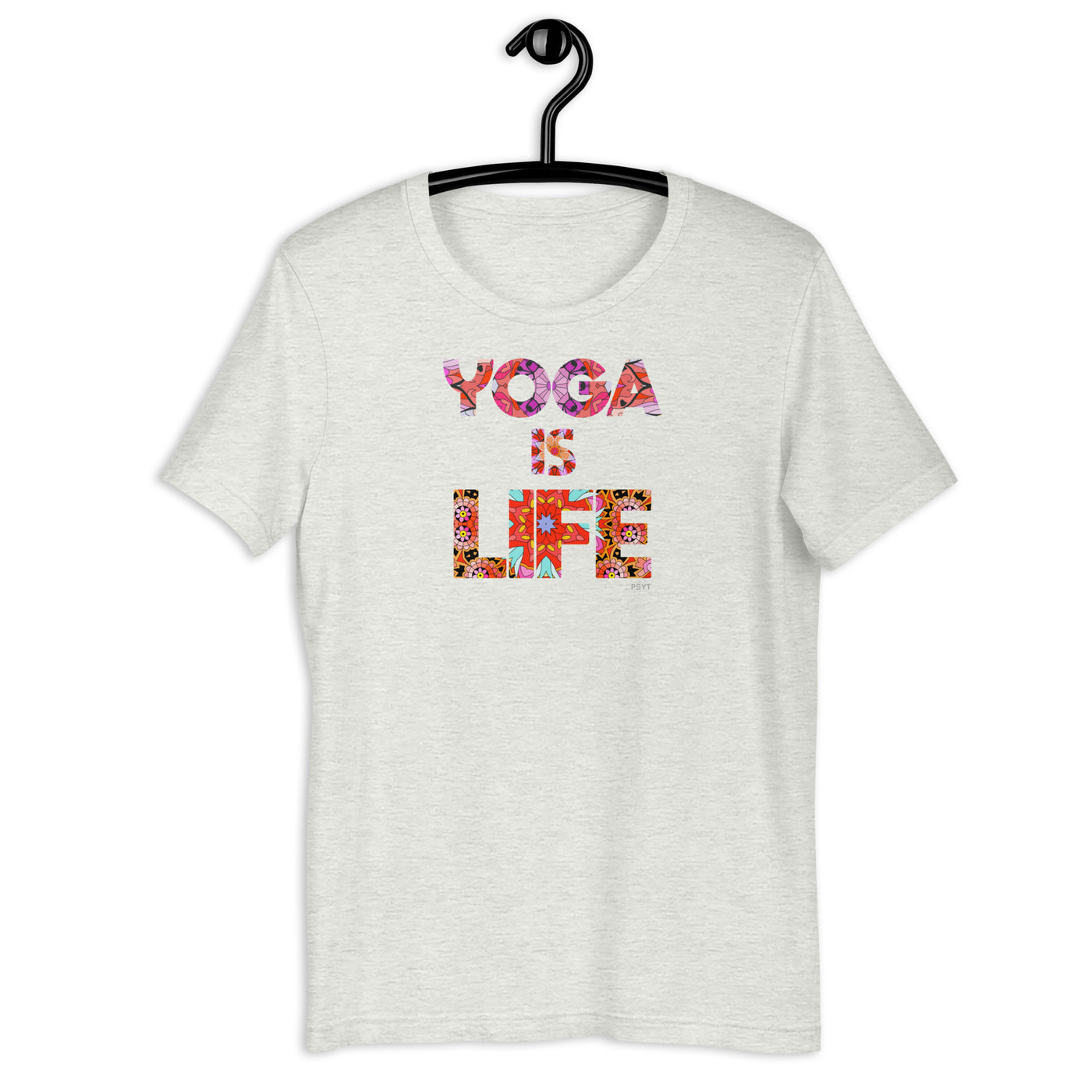 Yoga Is Life Mandala Word Shirt