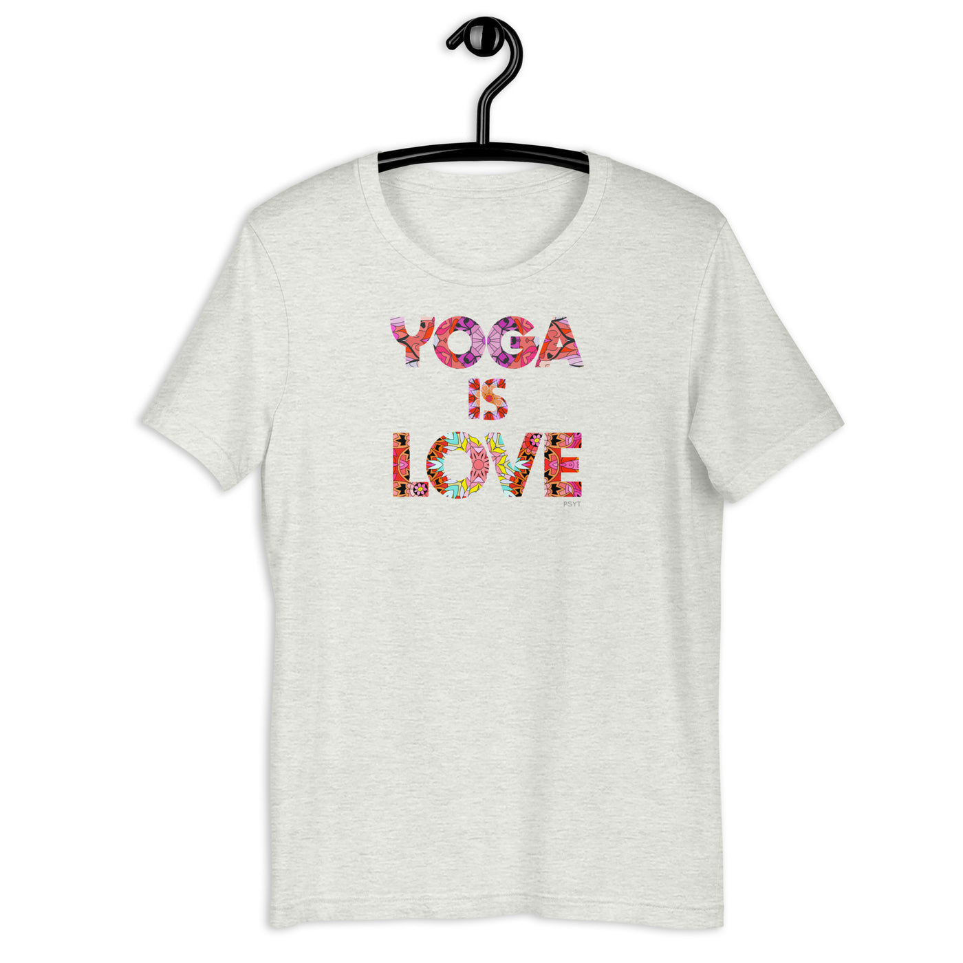 Yoga Is Love Mandala Word Shirt