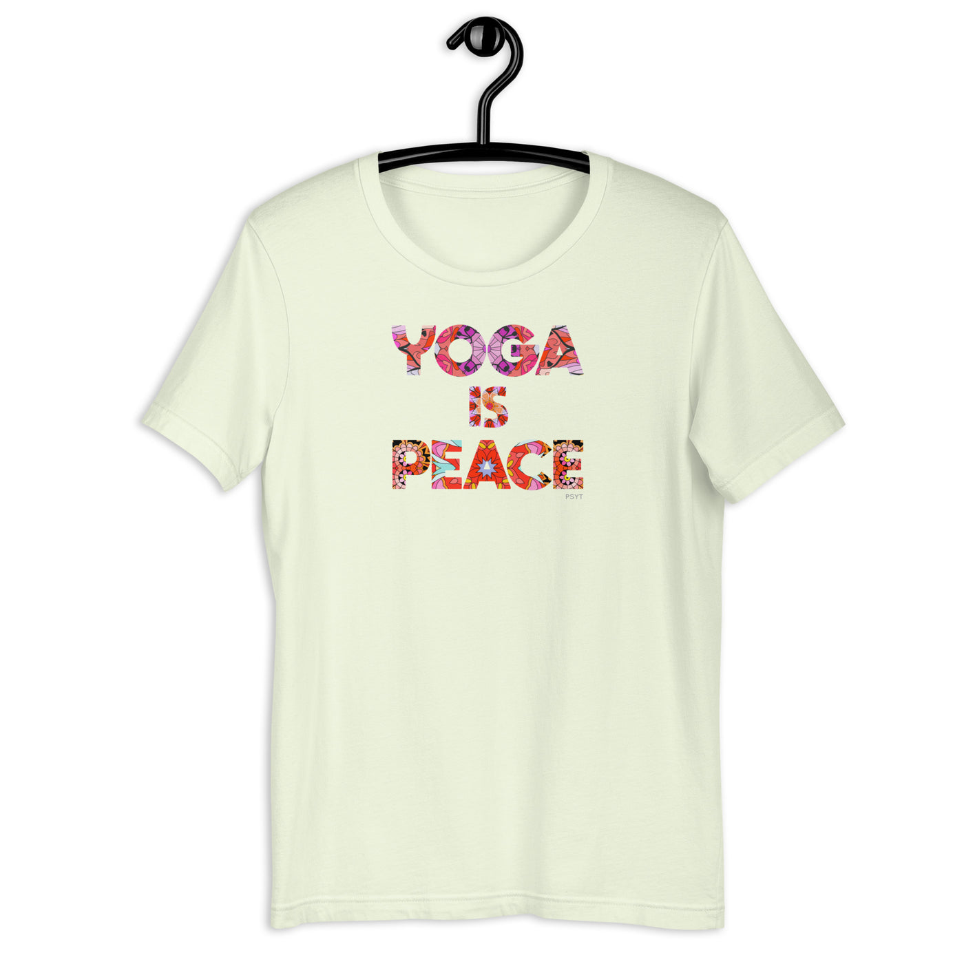 Yoga Is Peace Mandala Word Shirt