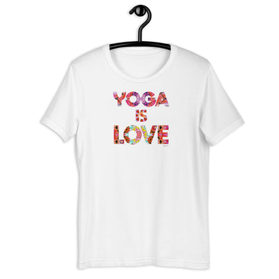 Yoga Is Love Mandala Word Shirt