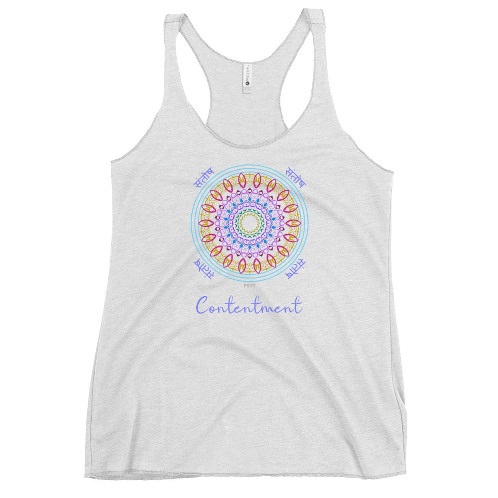 Contentment Inspiration Mandala Tank Top