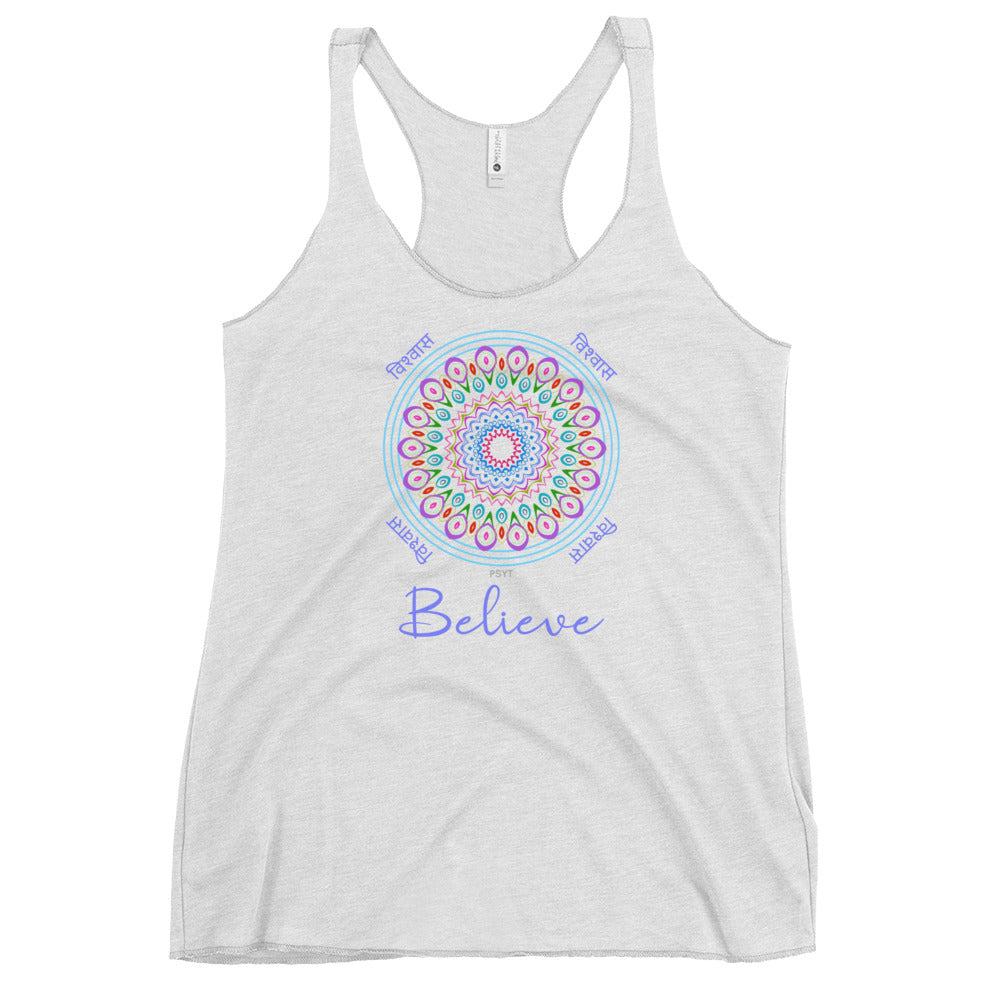 Believe Inspiration Mandala Tank Top