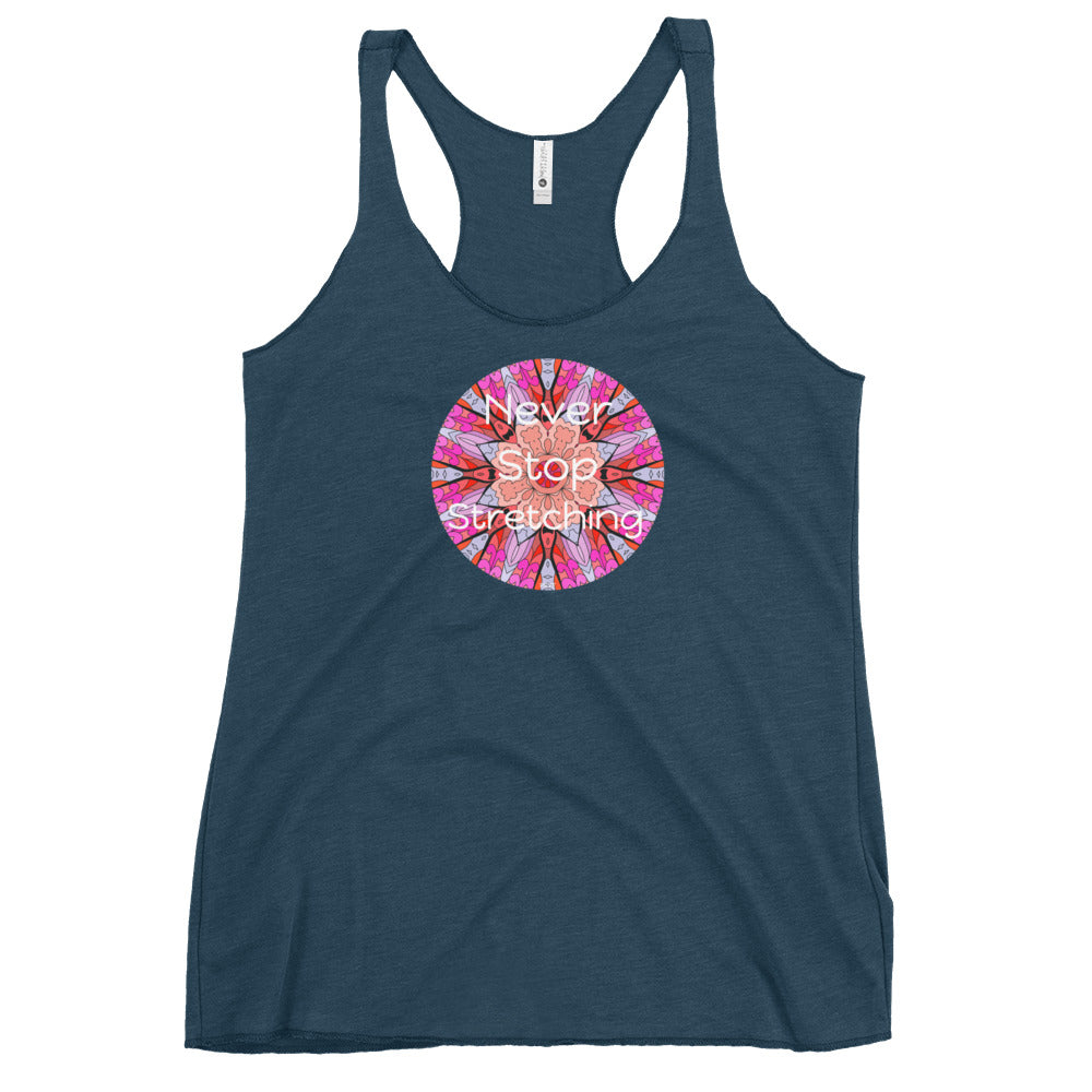 Never Stop Stretching Mandala Tank Top