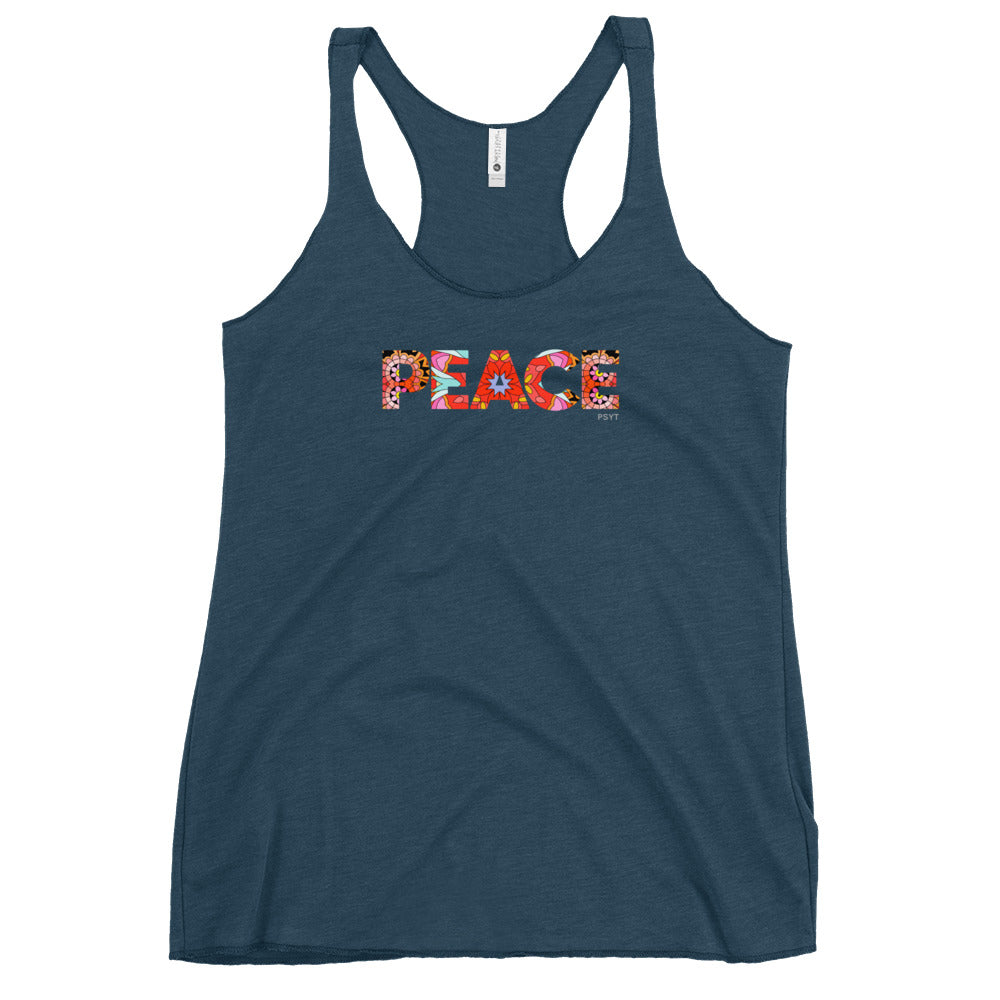 Peace Mandala Word Tank Top