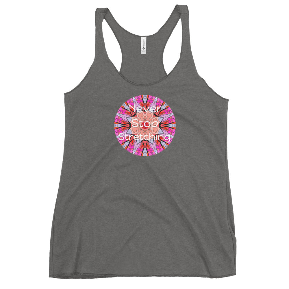 Never Stop Stretching Mandala Tank Top