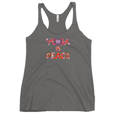 Yoga Is Peace Mandala Word Tank Top