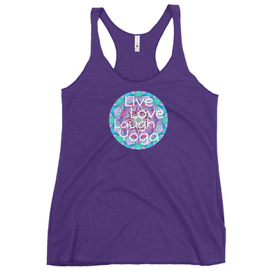 Live Love Laugh Yoga Mandala Tank Top