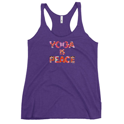 Yoga Is Peace Mandala Word Tank Top