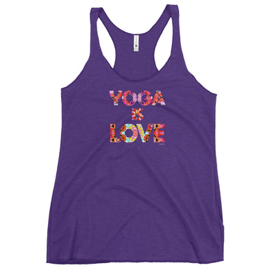 Yoga Is Love Mandala Word Tank Top